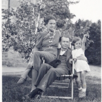 1934, Pötzleinsdorf. Lucian Blaga împreună cu familia